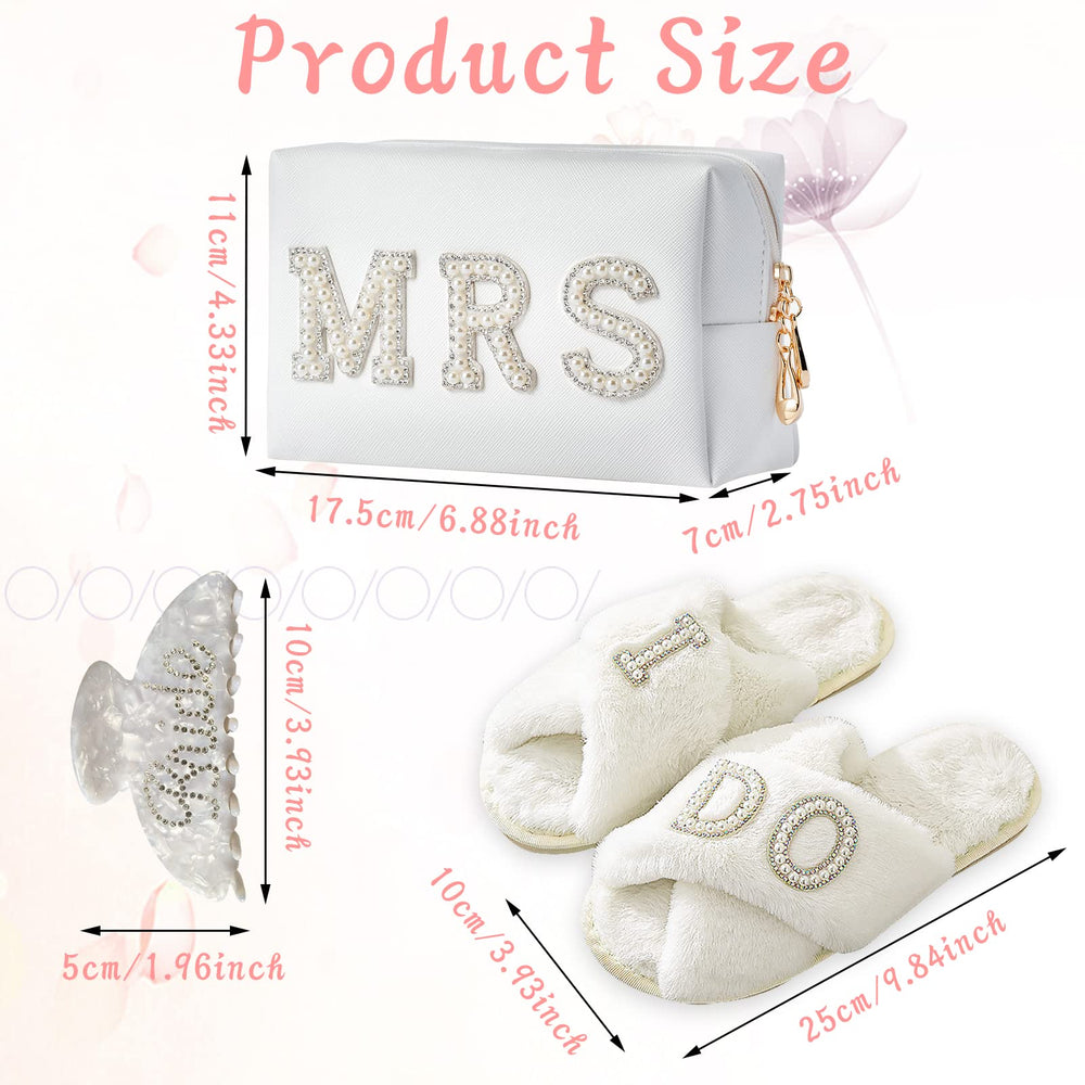 Tkifoda white bridal slippers with embroidery, comfortable for wedding day wear.