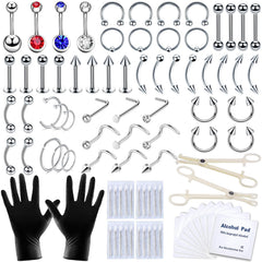 TKKUY 89-pcs kit unpacked for home use and practice.