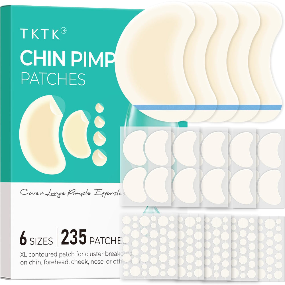 TKTK chin-patch XL contoured closeup for overnight coverage of large breakouts