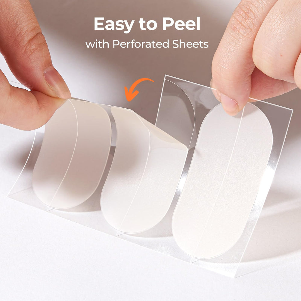 TKTK patches can be cut to fit irregular acne areas.