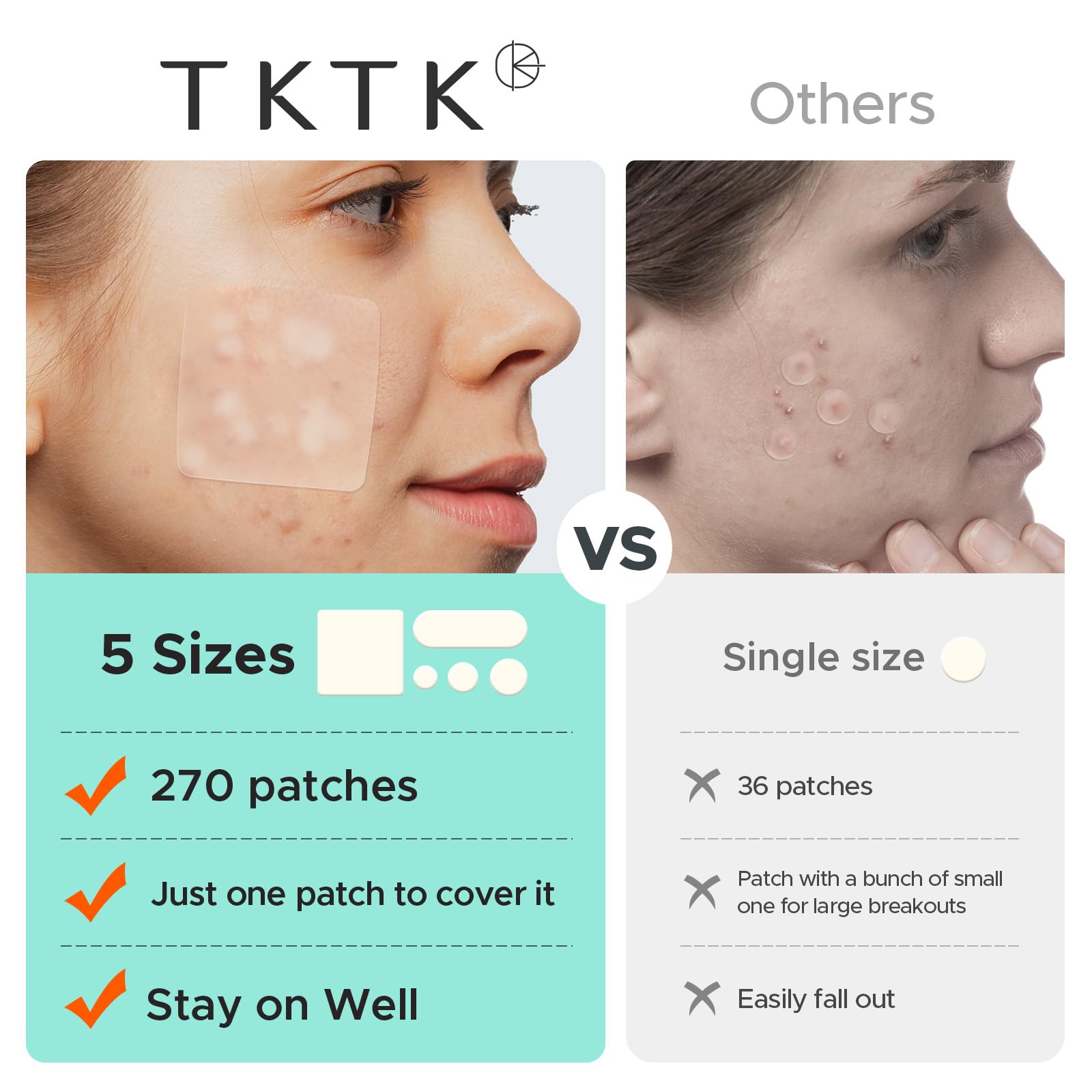 TKTK 12mm spot patch for larger spots and versatile use.