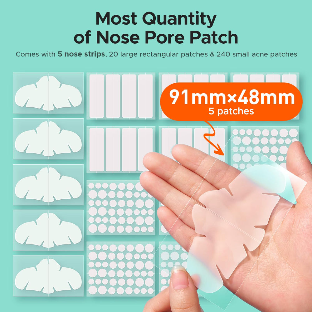 TKTK nose patch large 60x20mm covers bigger pores and absorbs impurities.