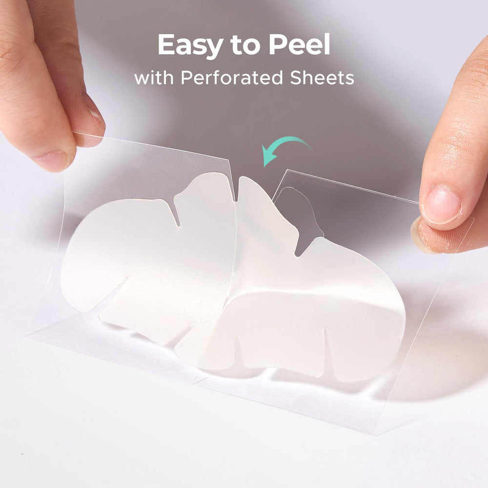 TKTK nose patch on face closeup shows discreet, skin-friendly patch.
