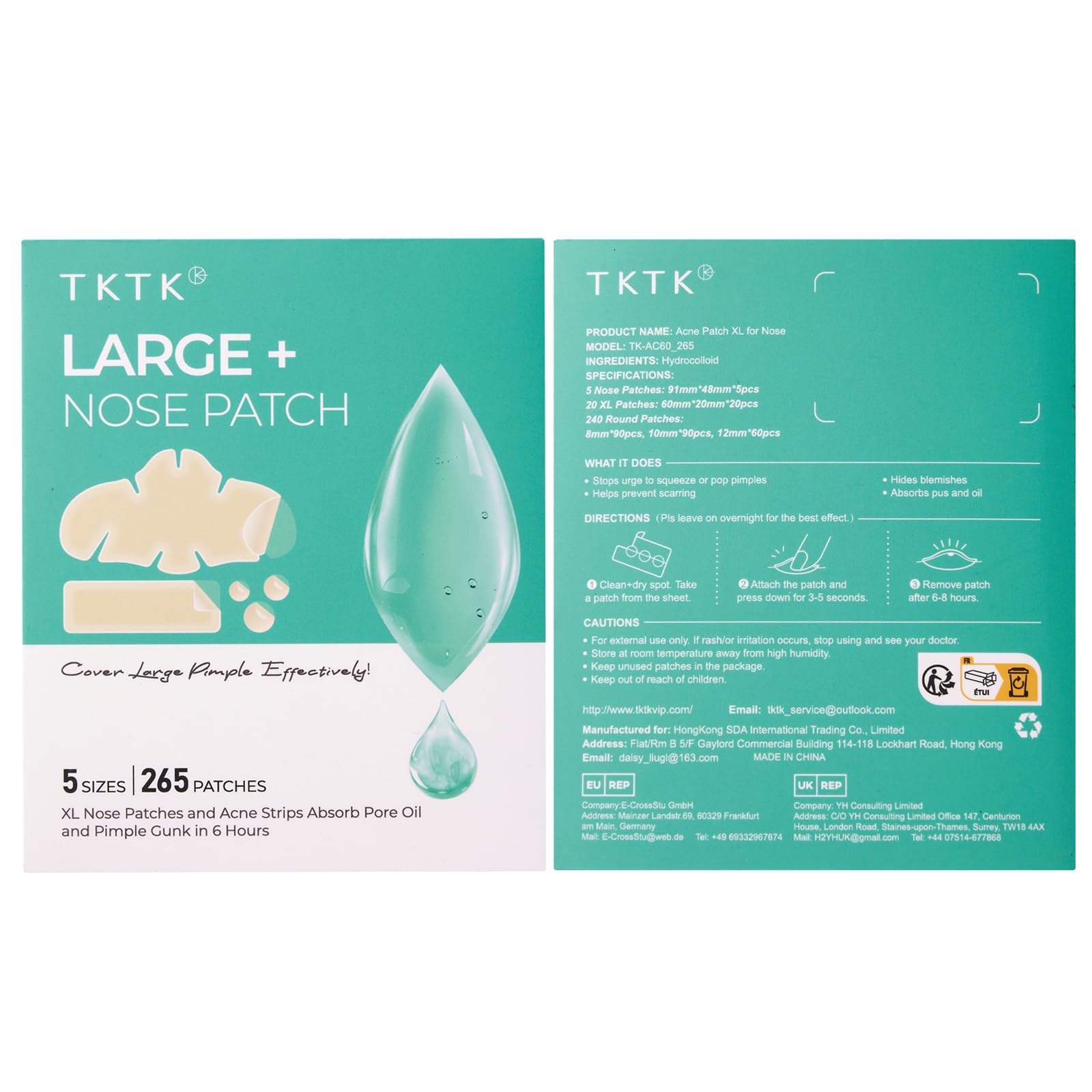 TKTK nose patch skin-tone-balanced option blends with skin.