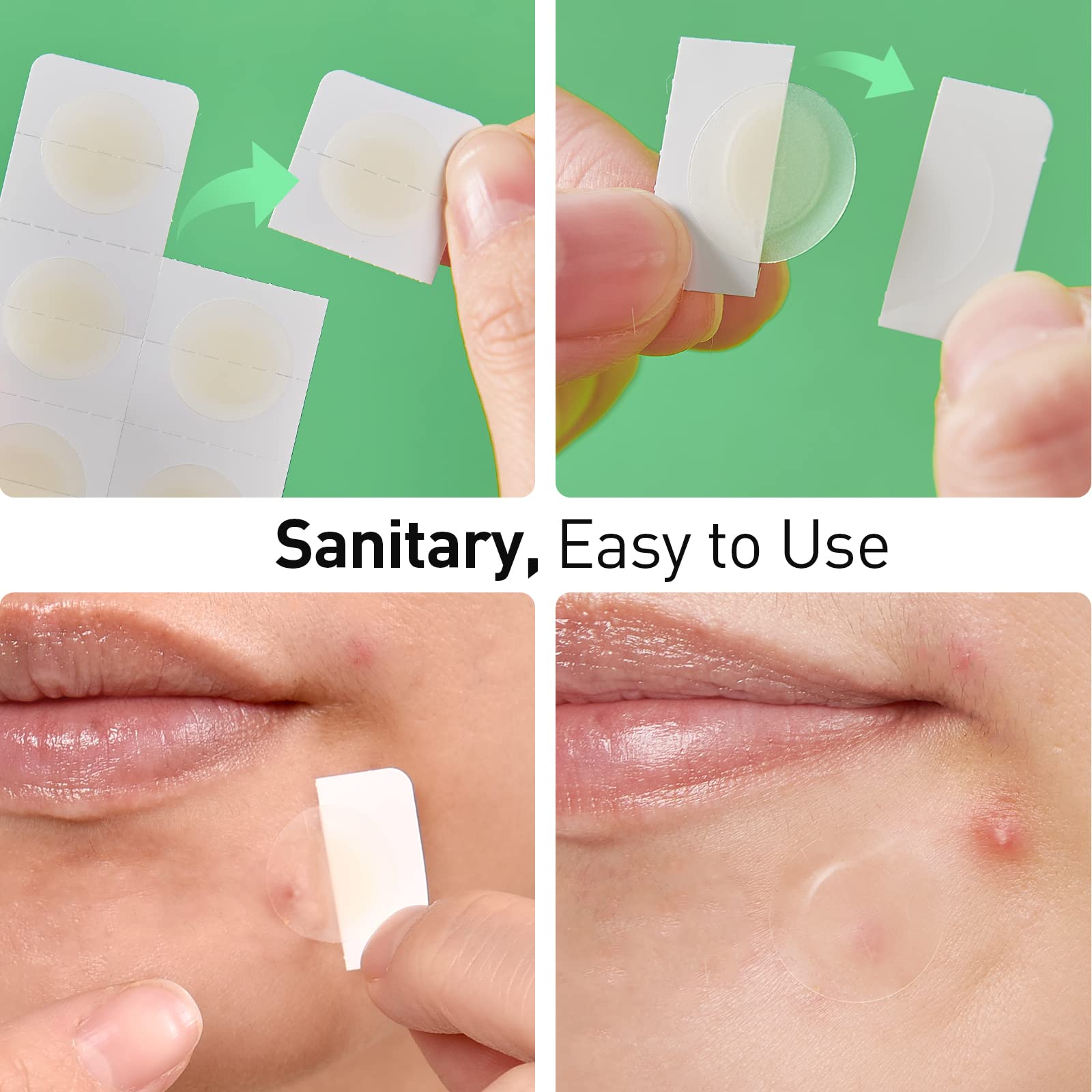 TKTK Pimple Patch easy-peel packaging process demonstrating simple use.