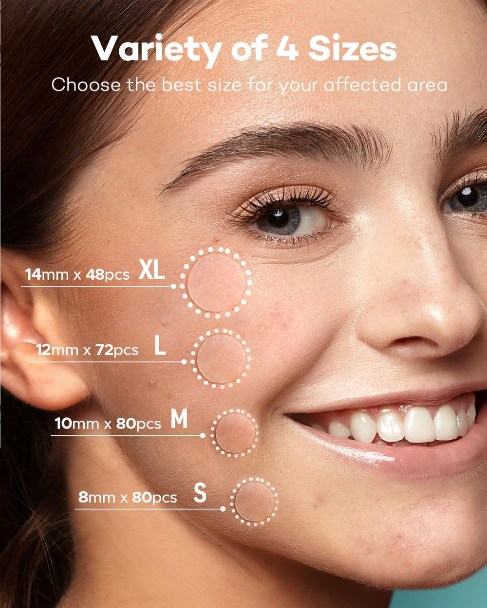 TKTK Pimple Patch hydrocolloid adhesive is breathable and helps secure patches overnight