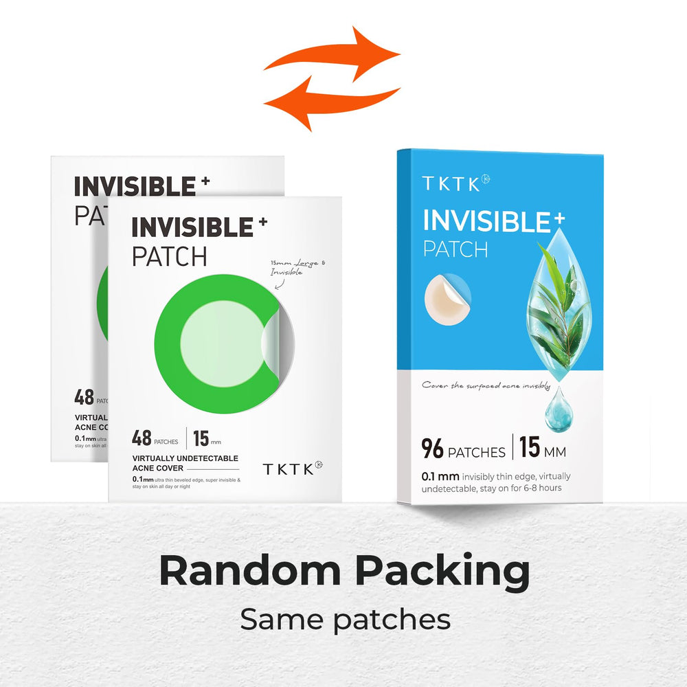TKTK Pimple Patch worn under makeup with matte finish for daily wear.