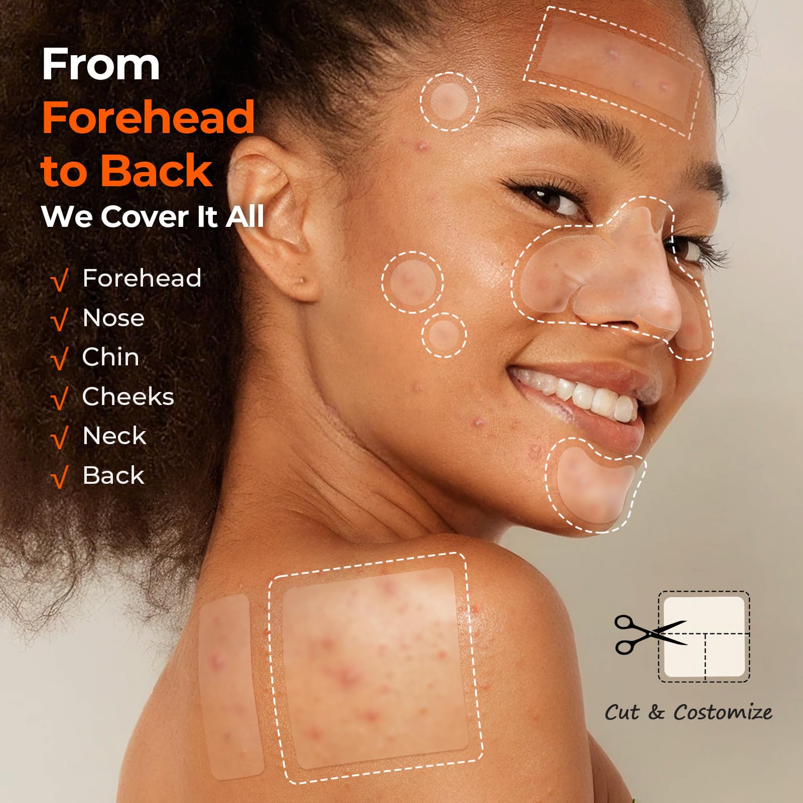 TKTK Pimple Patches large back and cheek patches for bigger breakouts.