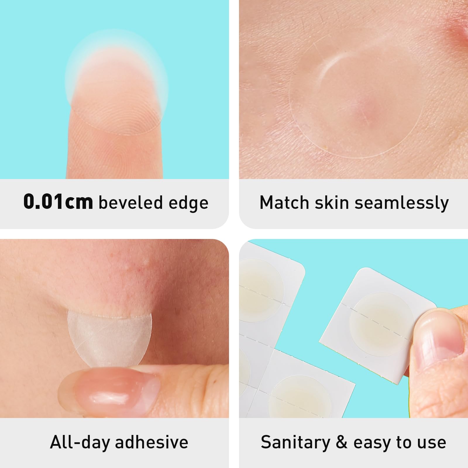 TKTK Pimple Patches vegan cruelty-free label displayed.