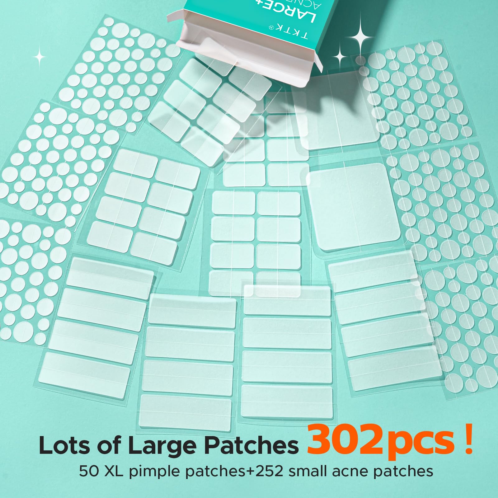 TKTK XL patches on back and chest for larger breakouts