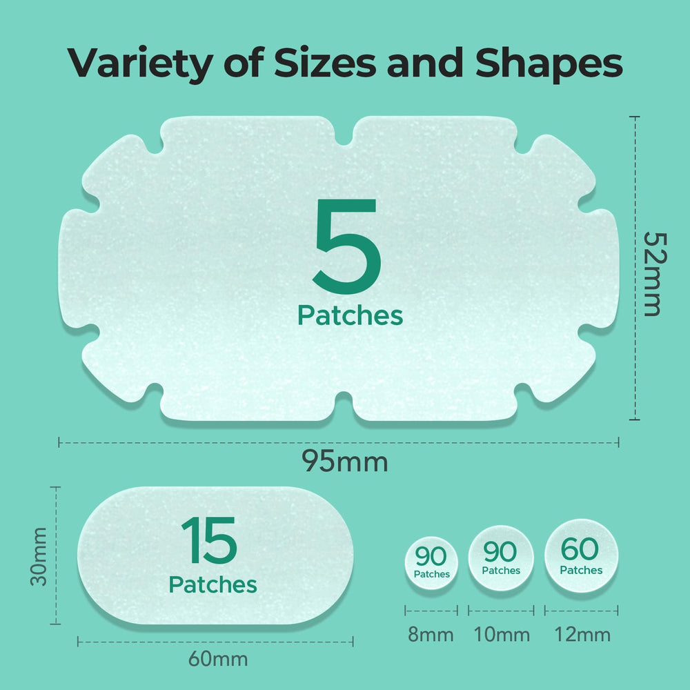TKTK XXL patch oval-face-size suitable for facial blemishes with gentle adhesion.