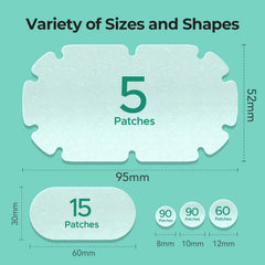 TKTK XXL patch oval-face-size suitable for facial blemishes with gentle adhesion.