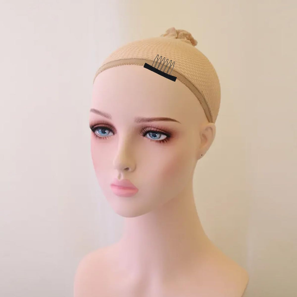TKYPZY wig cap making with veils and flowers for bridal styling