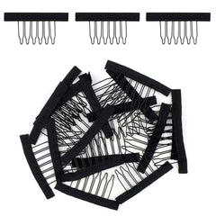 TKYPZY wig clips metal teeth closeup shows durable grip for secure hairstyles