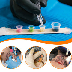 TKYZMS small ink cups hold tiny pigment amounts for precise shading.