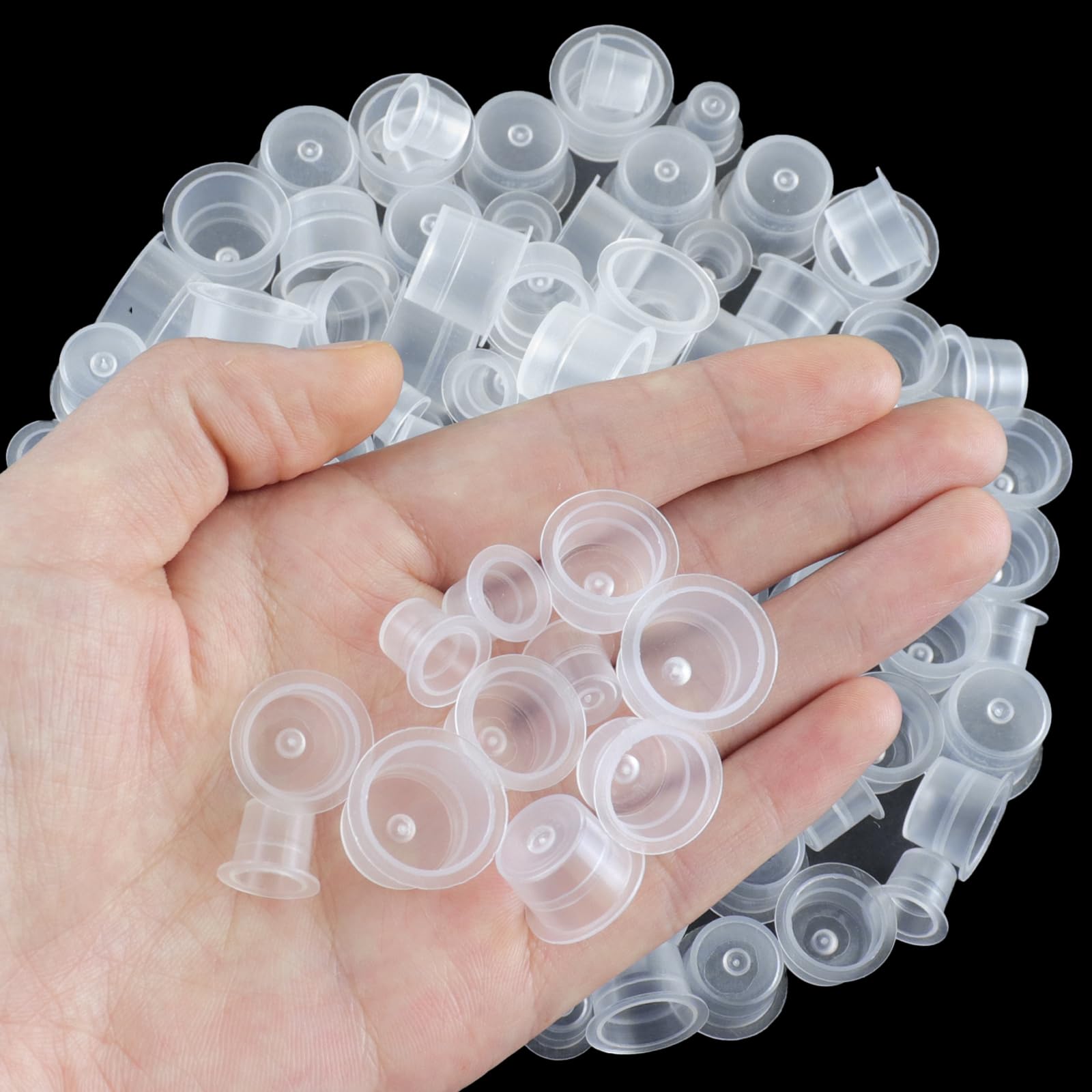 TKYZMS ink cups feature transparent design for easy ink level viewing.