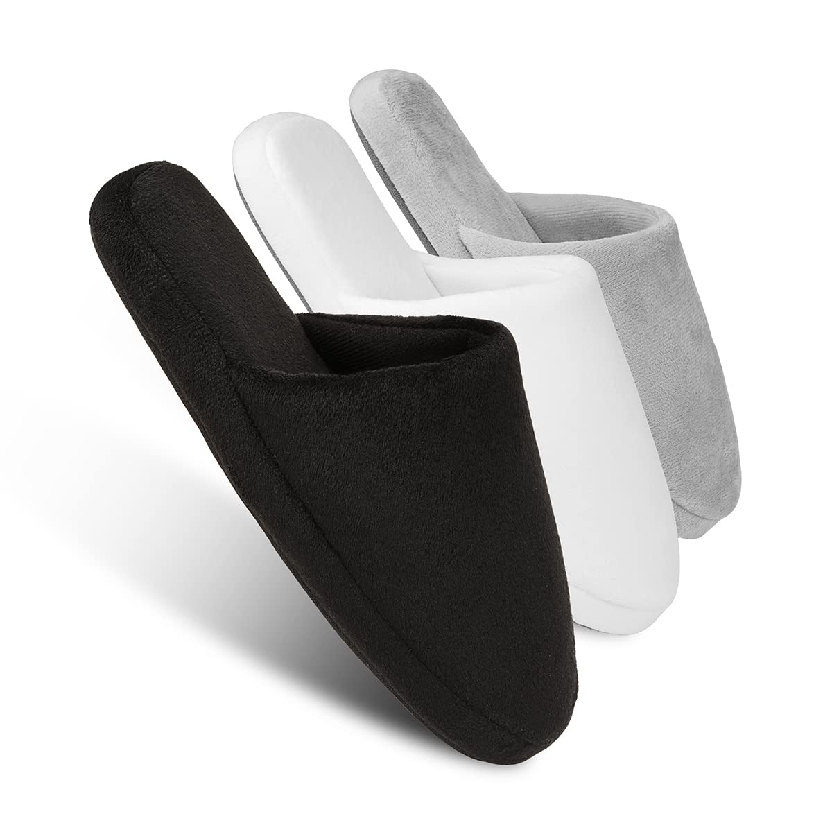 Tl izzz7 3-pair luxury spa slippers pack shown for hotel guest comfort.