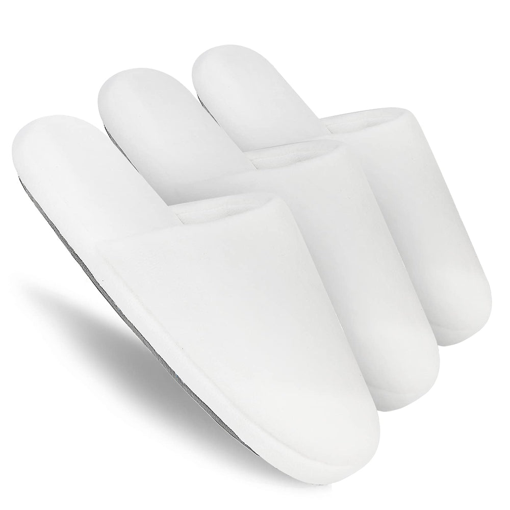 Tlizzz7 3-pack luxury spa slippers pack with plush fabric for hotel comfort.