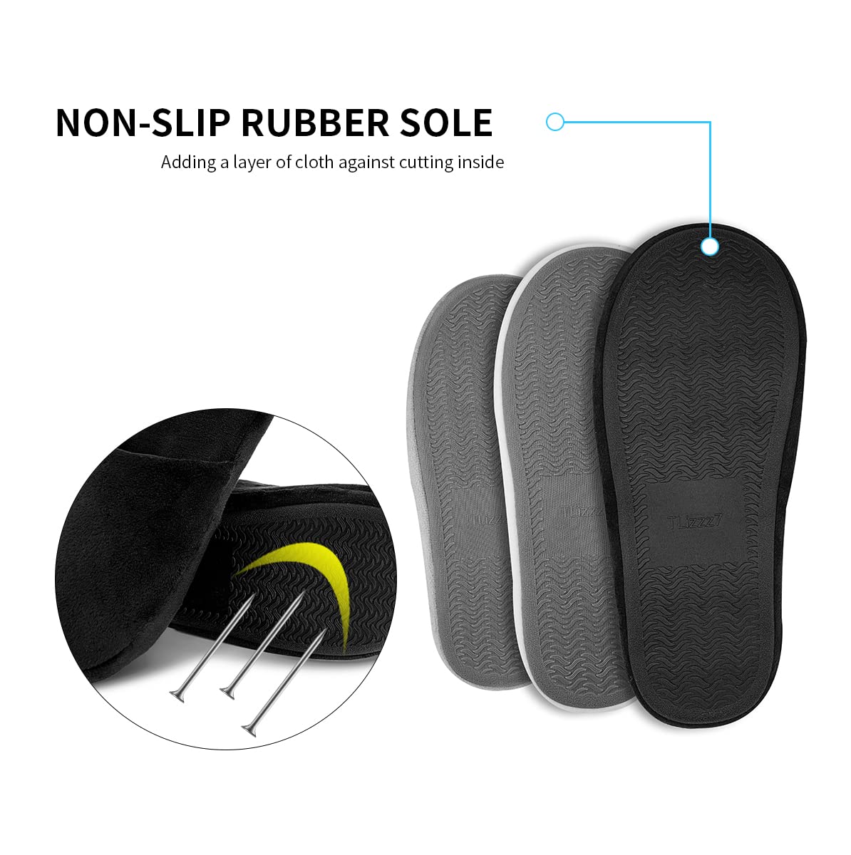 Tl izzz7 machine washable slippers for easy care.