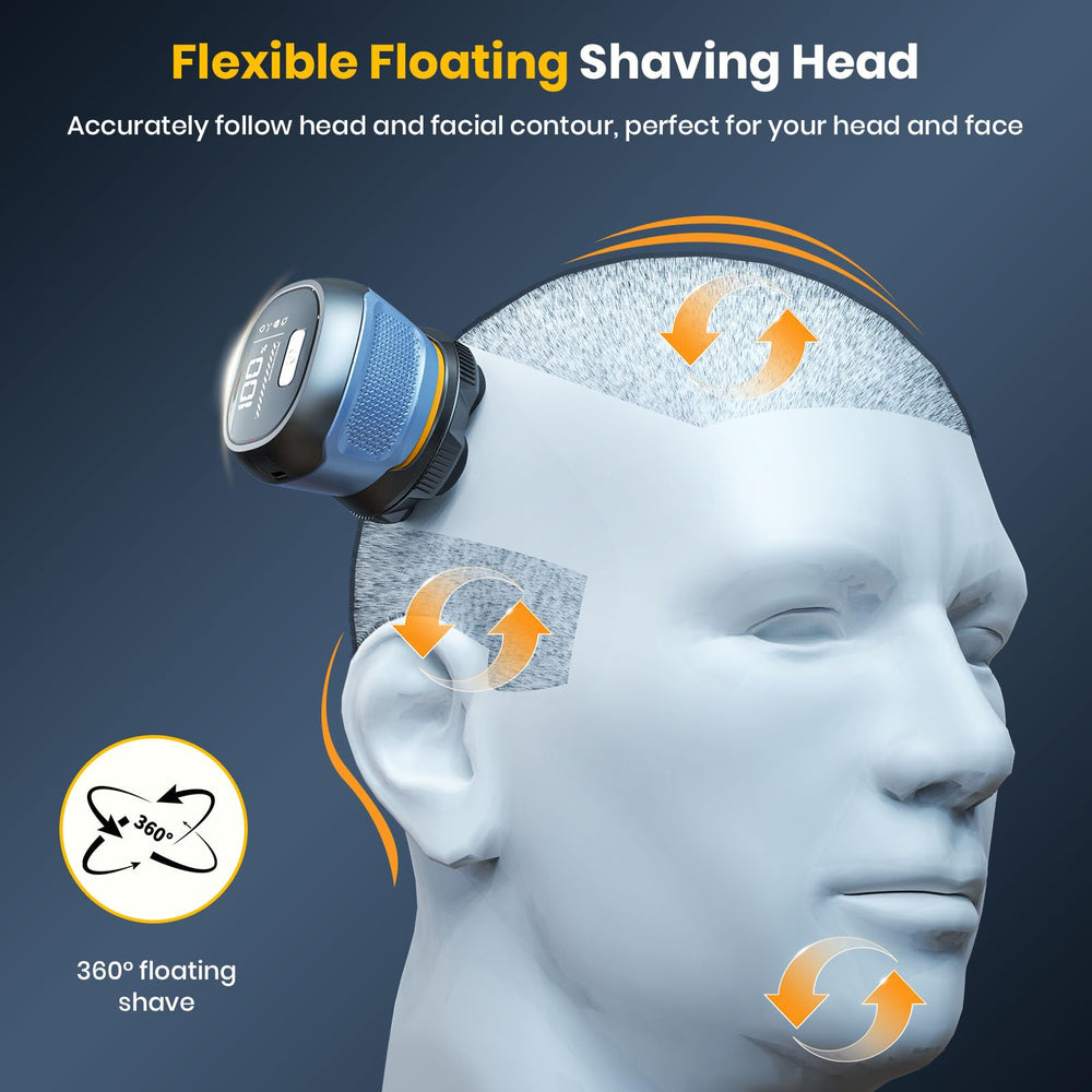 TLMUSE head shaver IPX7 wet/dry for shower use