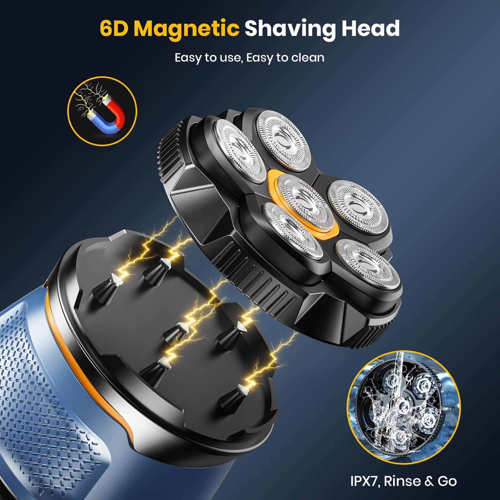TLMUSE head shaver precision blades for gentle facial and scalp use