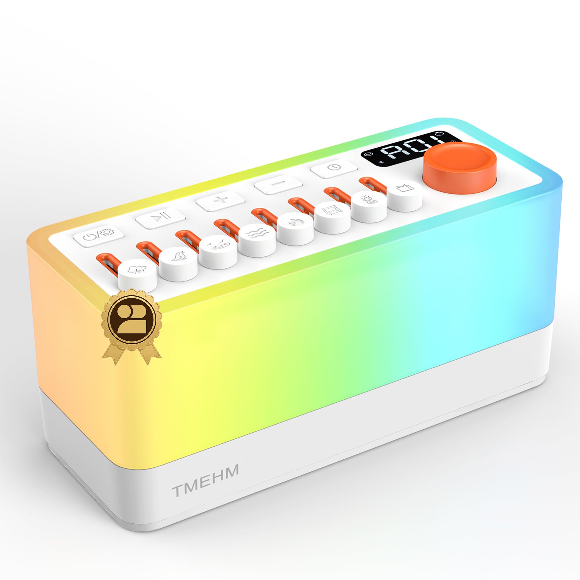 TMEHM 3-in-1 sleep sound machine front view for bedside use