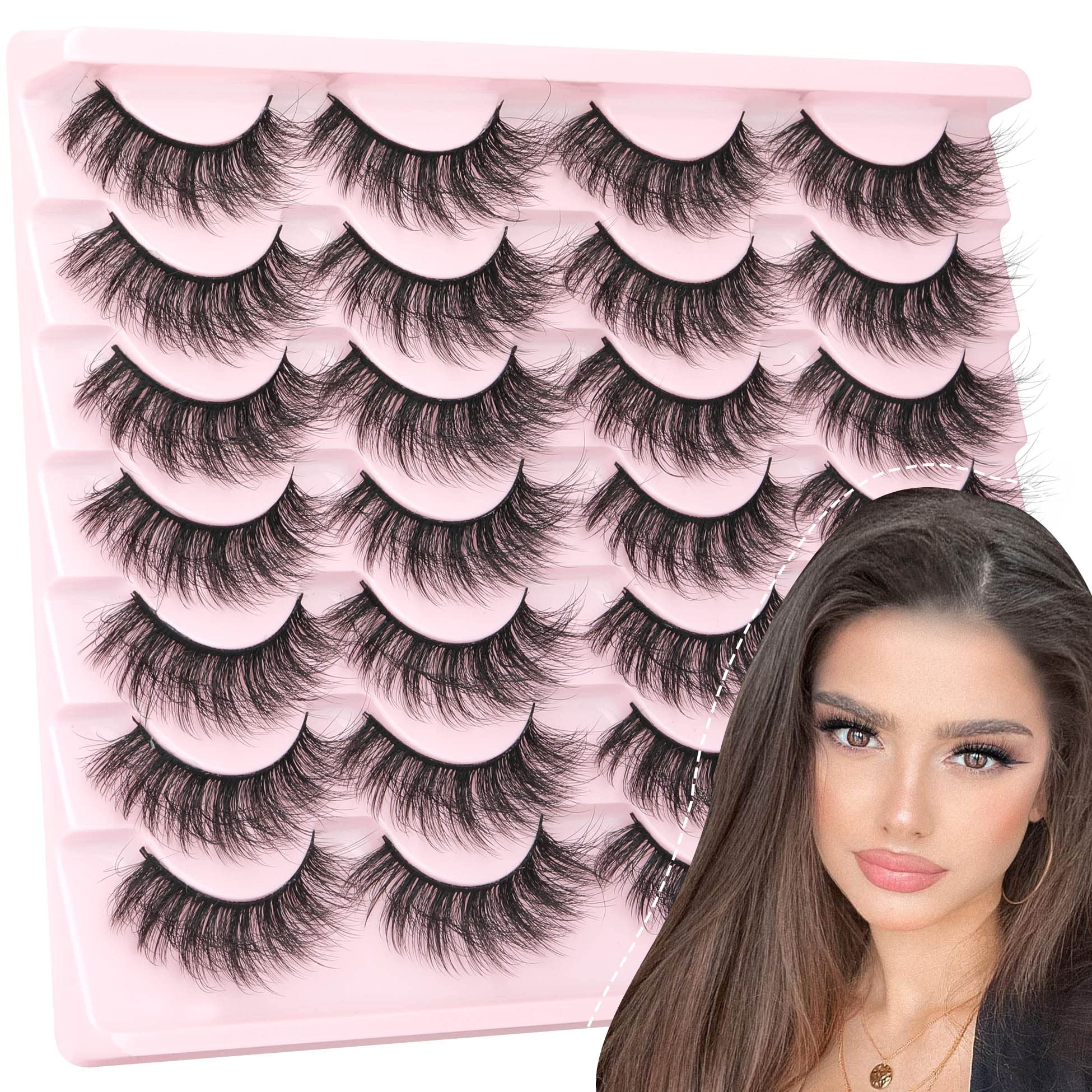 TNFVLONEINS 5D cat-eye lashes add natural definition to eyes