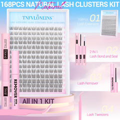 TNFVLONEINS 9-12mm wispy lashes close-up highlights natural eye-enhancing look.