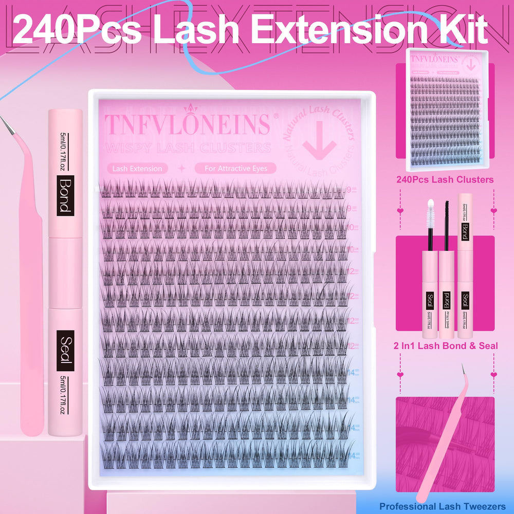 TNFVLONEINS 9-14mm mix lashes for customized look