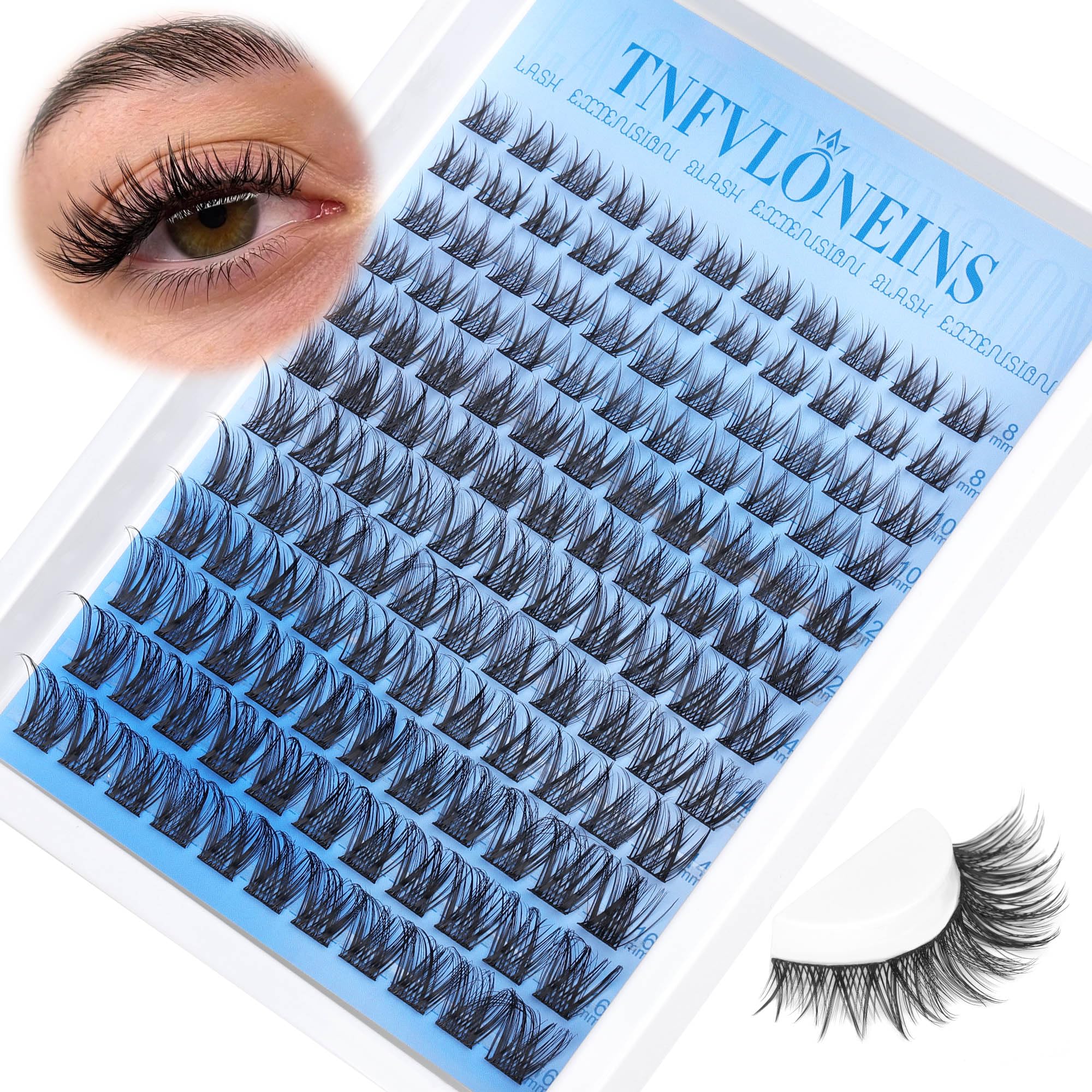 TNFVLONEINS beginner friendly application makes home lash tweaks easier.