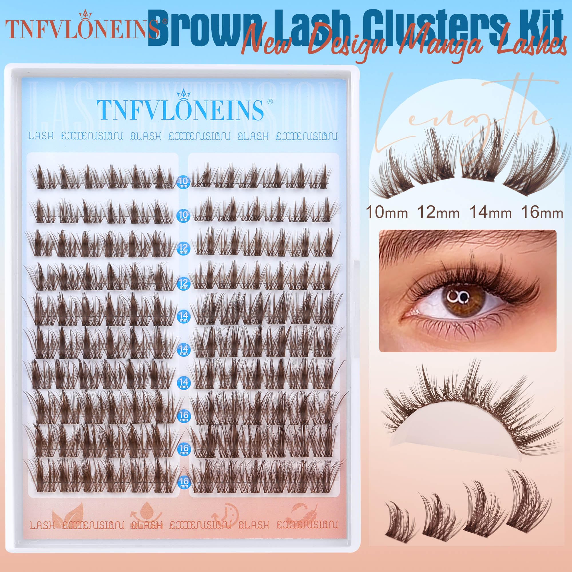 TNFVLONEINS brown manga clusters closeup highlights ultra-thin 0.07mm band for seamless wear.