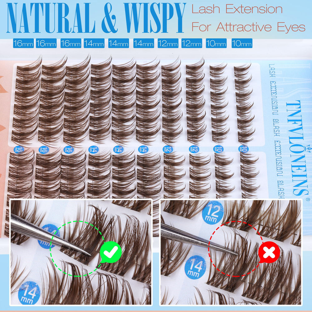 TNFVLONEINS natural-look closeup suggests effortless integration with real lashes.