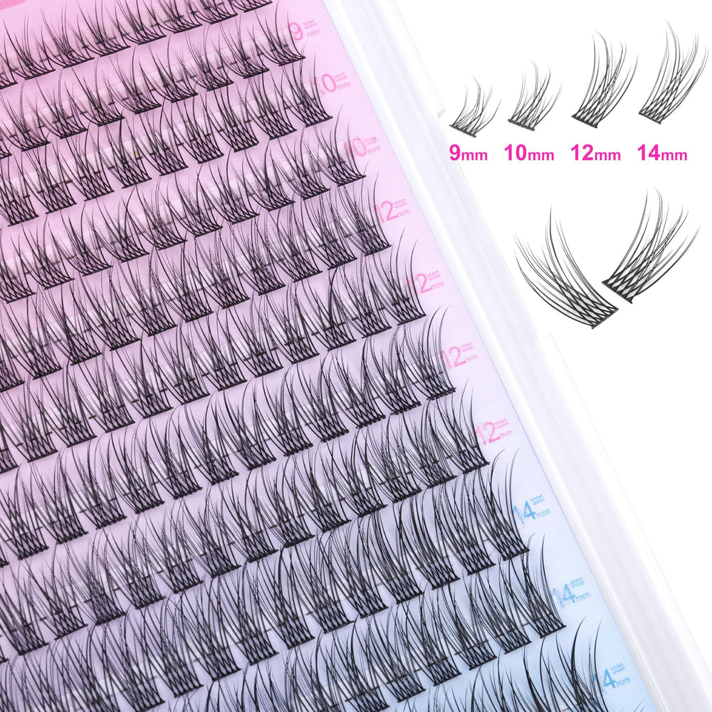 TNFVLONEINS C-Curl cluster lashes for natural curve