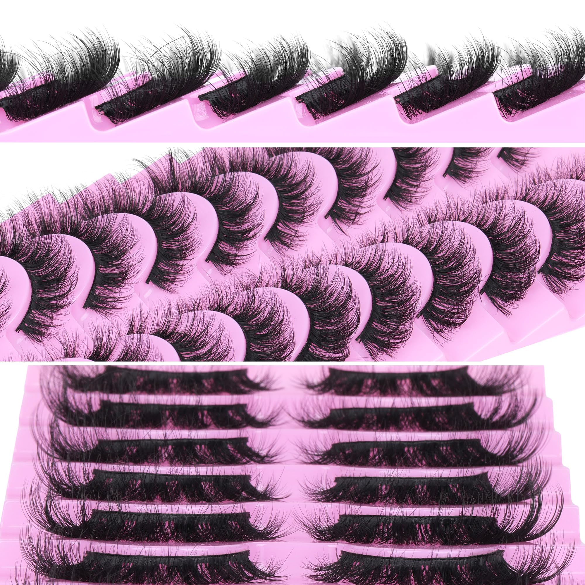 TNFVLONEINS cat-eye lashes create defined, eye-enhancing look.