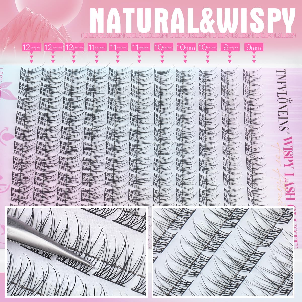 TNFVLONEINS DIY lash extensions application for affordable at home beauty sessions