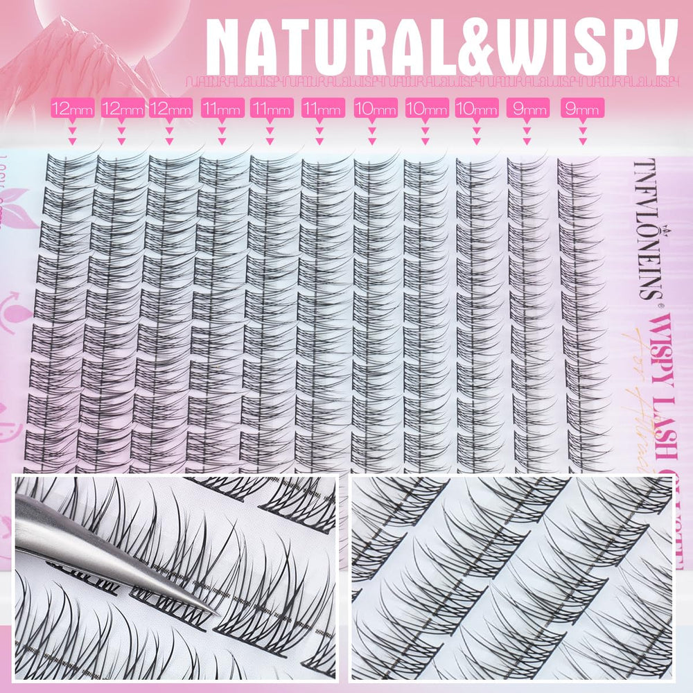 TNFVLONEINS DIY lash extensions application for affordable at home beauty sessions