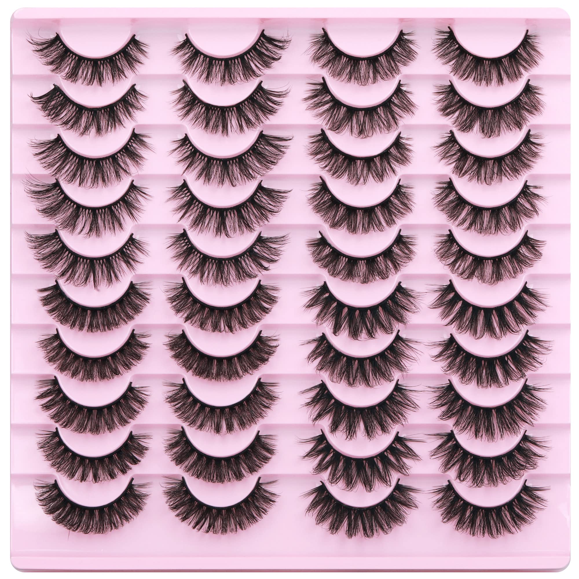 TNFVLONEINS reusable lashes pack close-up indicating easy application and removal.