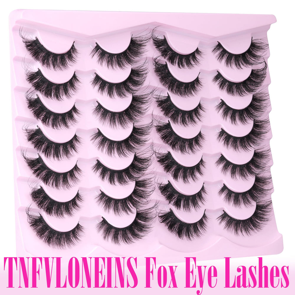 TNFVLONEINS fox eye lashes natural look with gentle volume