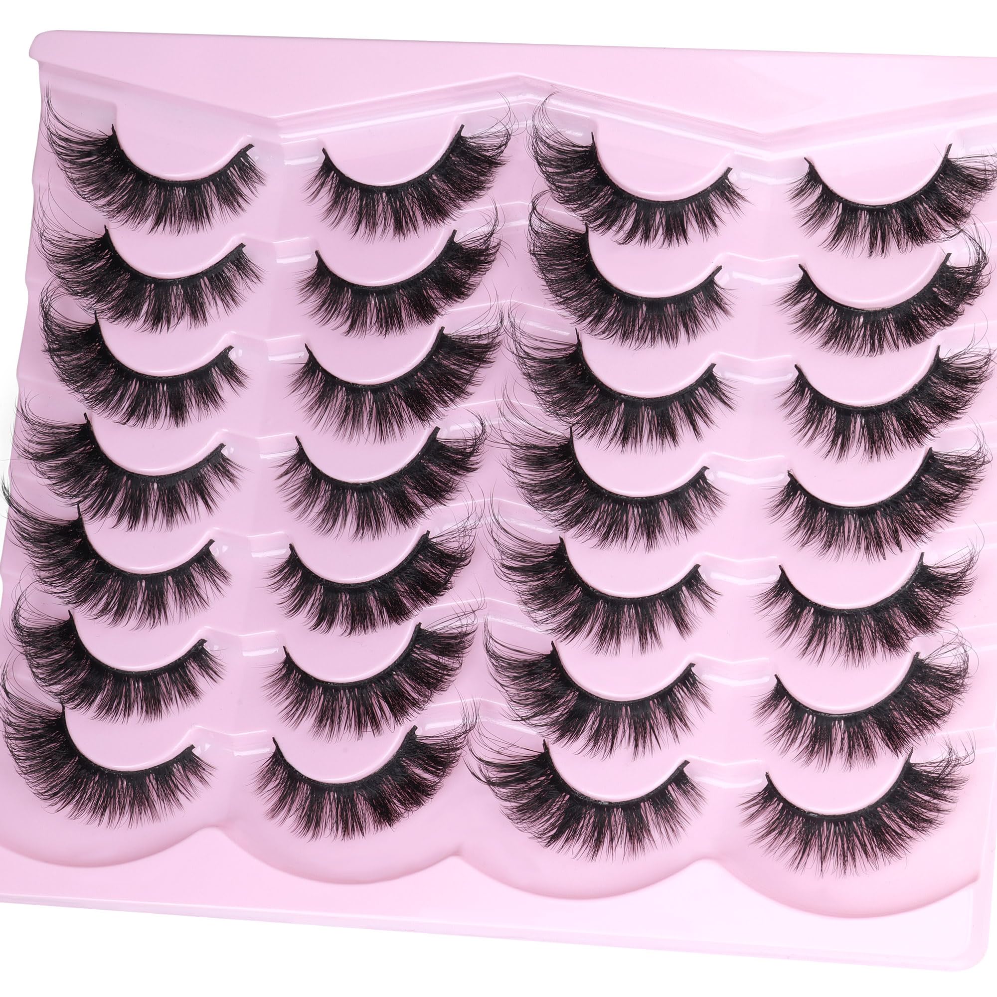 TNFVLONEINS fox eye lashes pack outer box supports storage and gifting