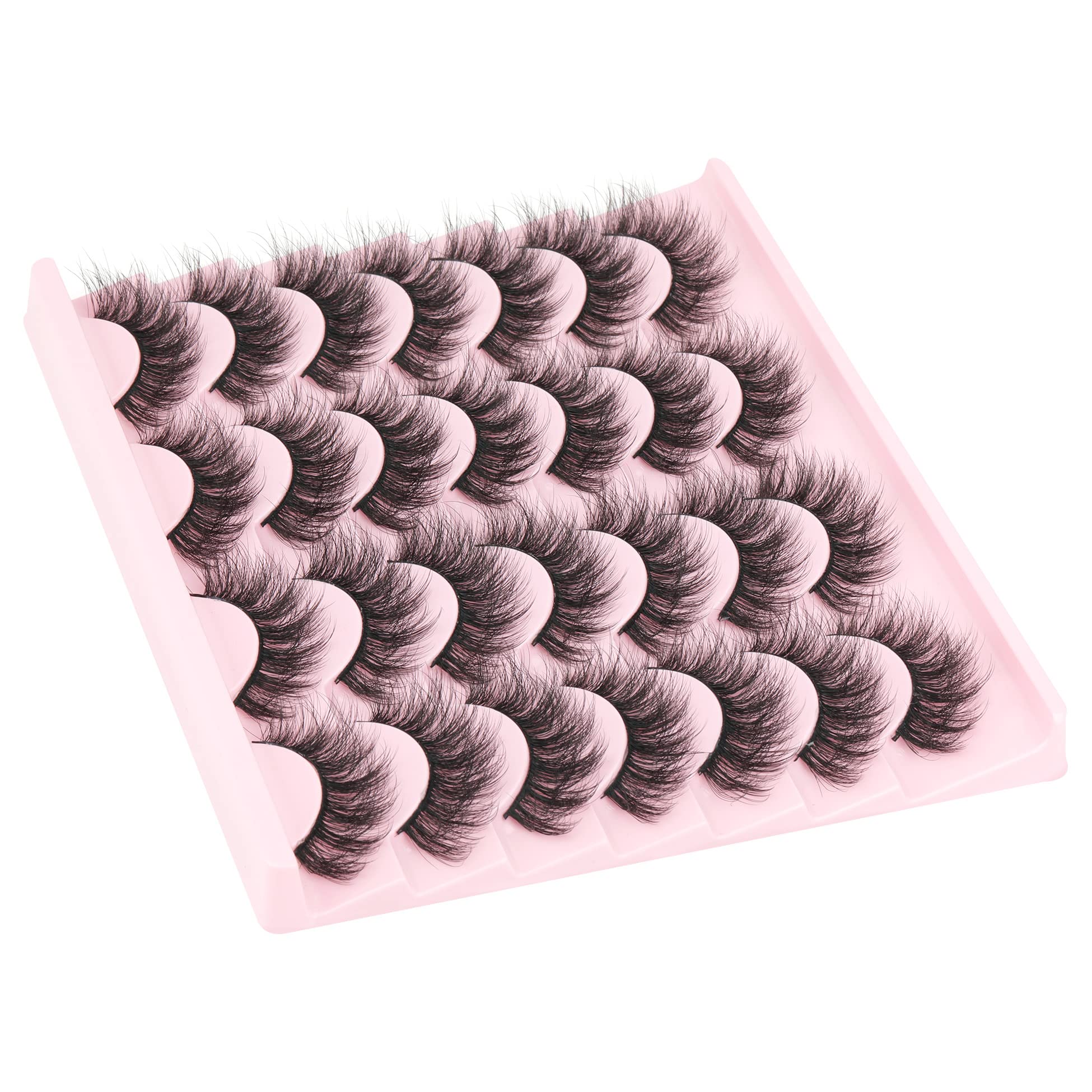 TNFVLONEINS natural mink-look lashes mimic extensions with feather-light feel