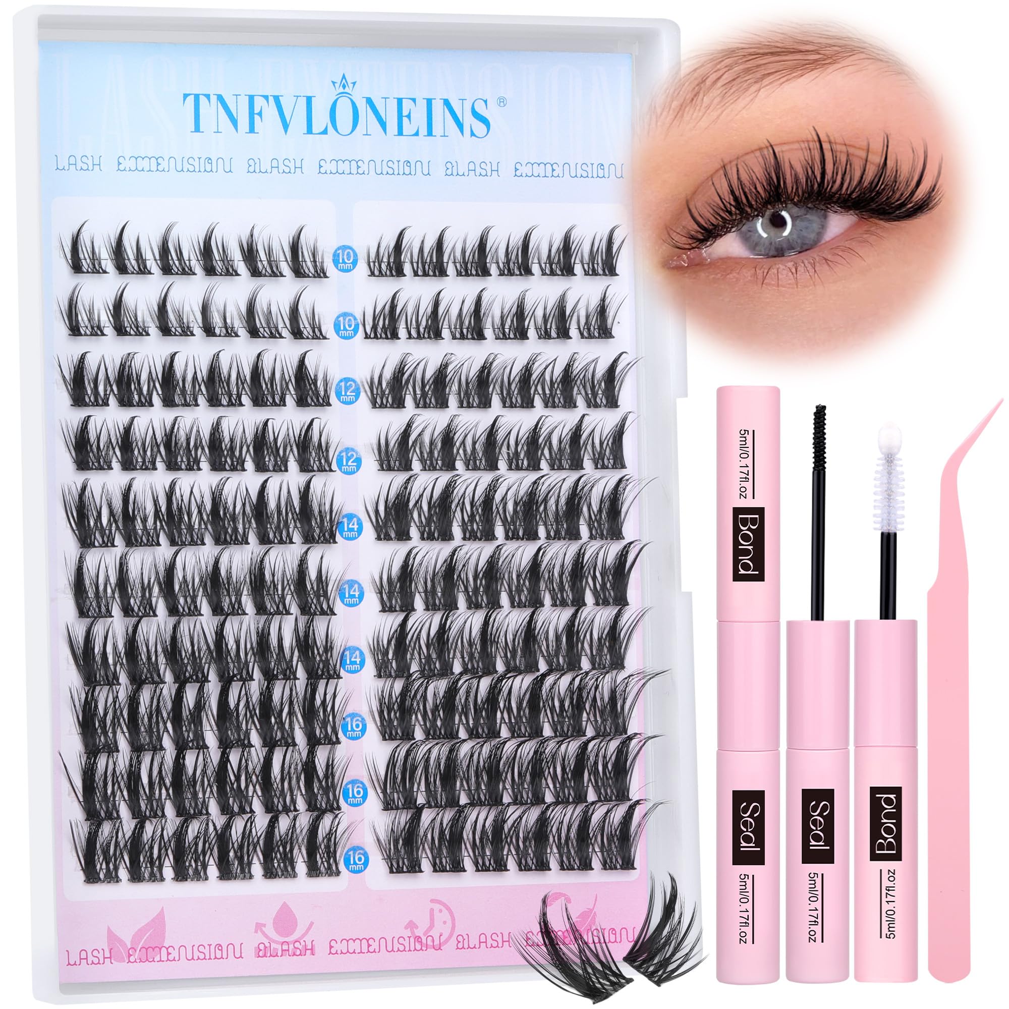 TNFVLONEINS Holiday Occasions shot showcases versatile lashes for festive events.