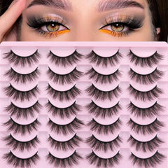 TNFVLONEINS matte natural-look lashes blend with real lashes for discreet definition