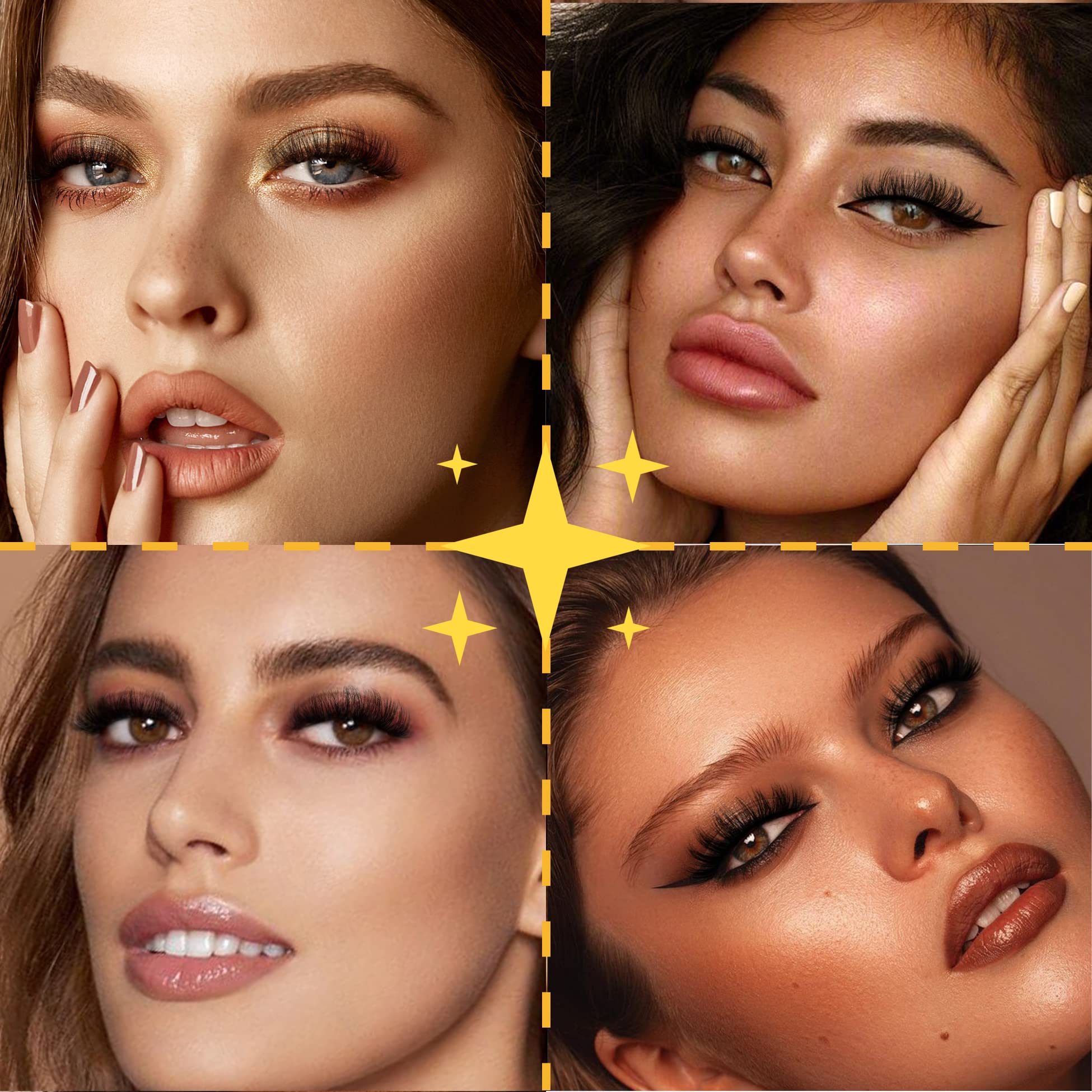 TNFVLONEINS eyelash pack near-view highlights durable materials for multiple wears.