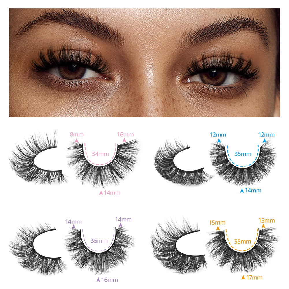 TNFVLONEINS wispy-cat-eye lashes close-up for enhanced eye definition and evening wear.