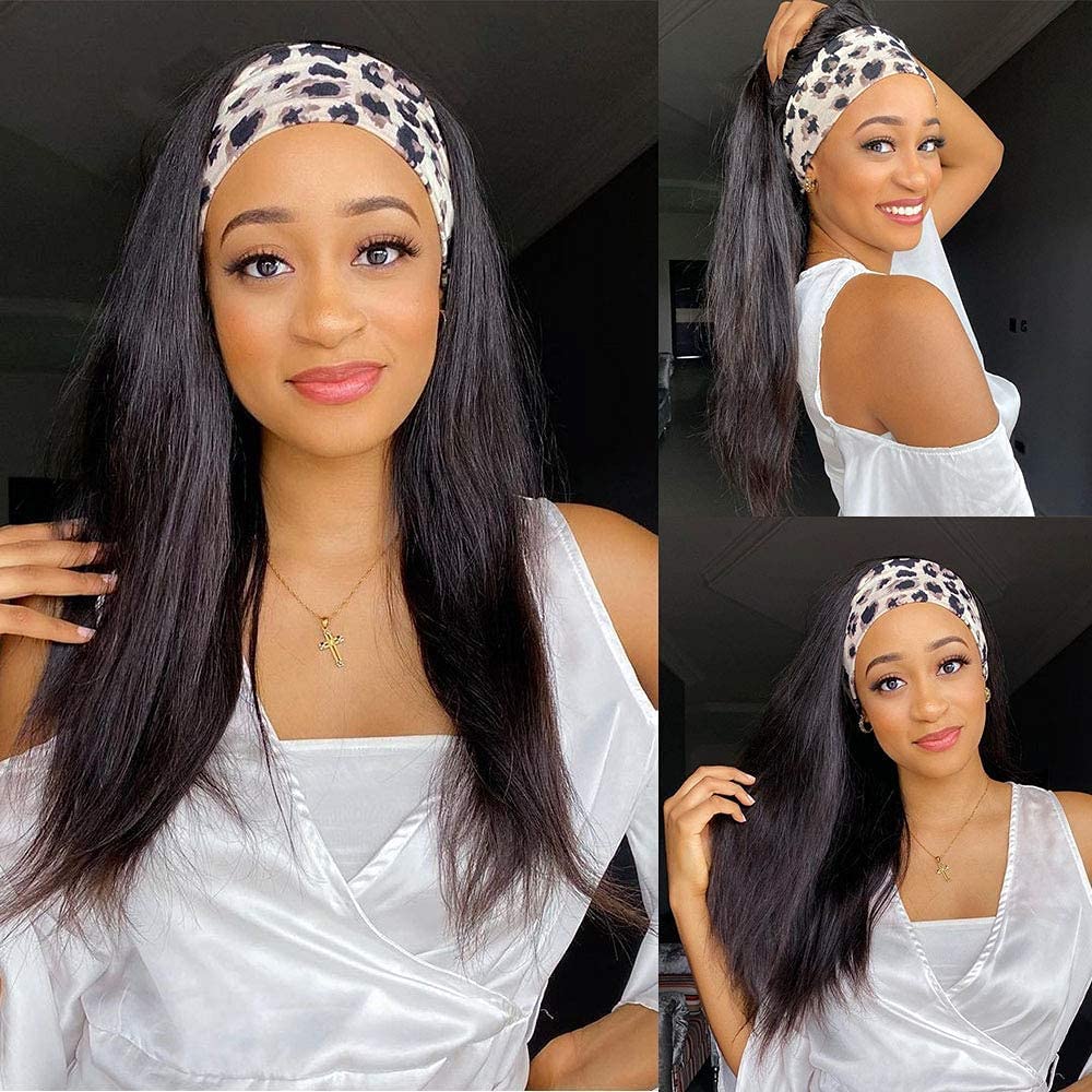 TNICE headband wig straight 18in packaging included for ready-to-wear setup