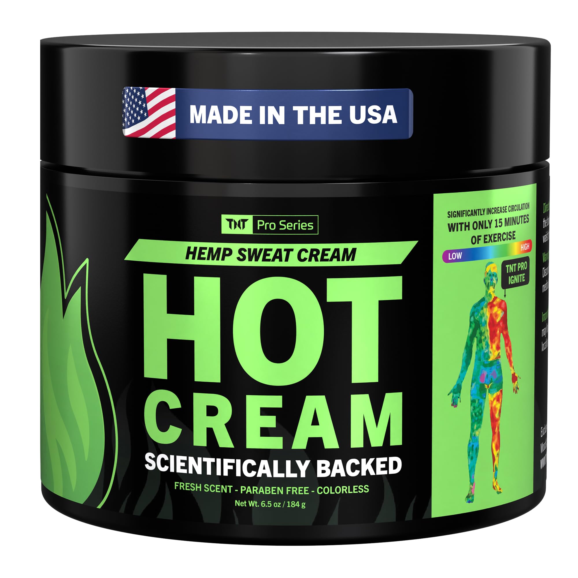 TNT Pro Ignite Sweat Cream packaging ready for travel and gym sessions, convenient and compact.