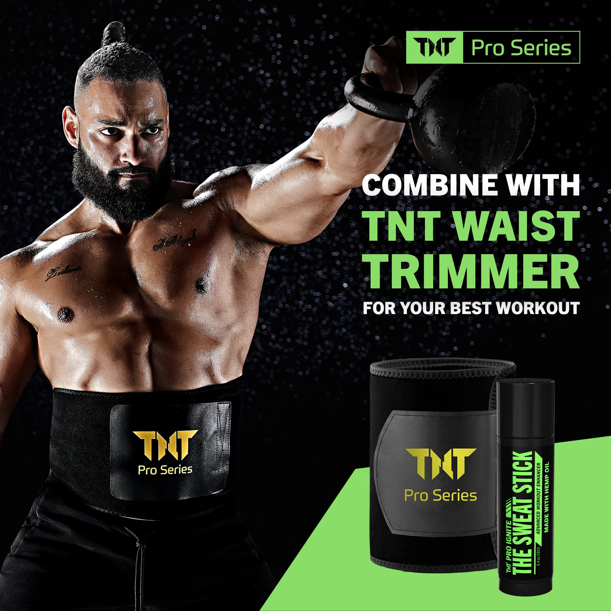 TNT Pro Ignite Sweat Cream Stick texture is light and residue-free on skin.