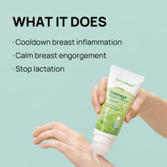 Cooling-ball applicator in use on breast; TNTN MOM'S promotes gentle, hands-free relief.