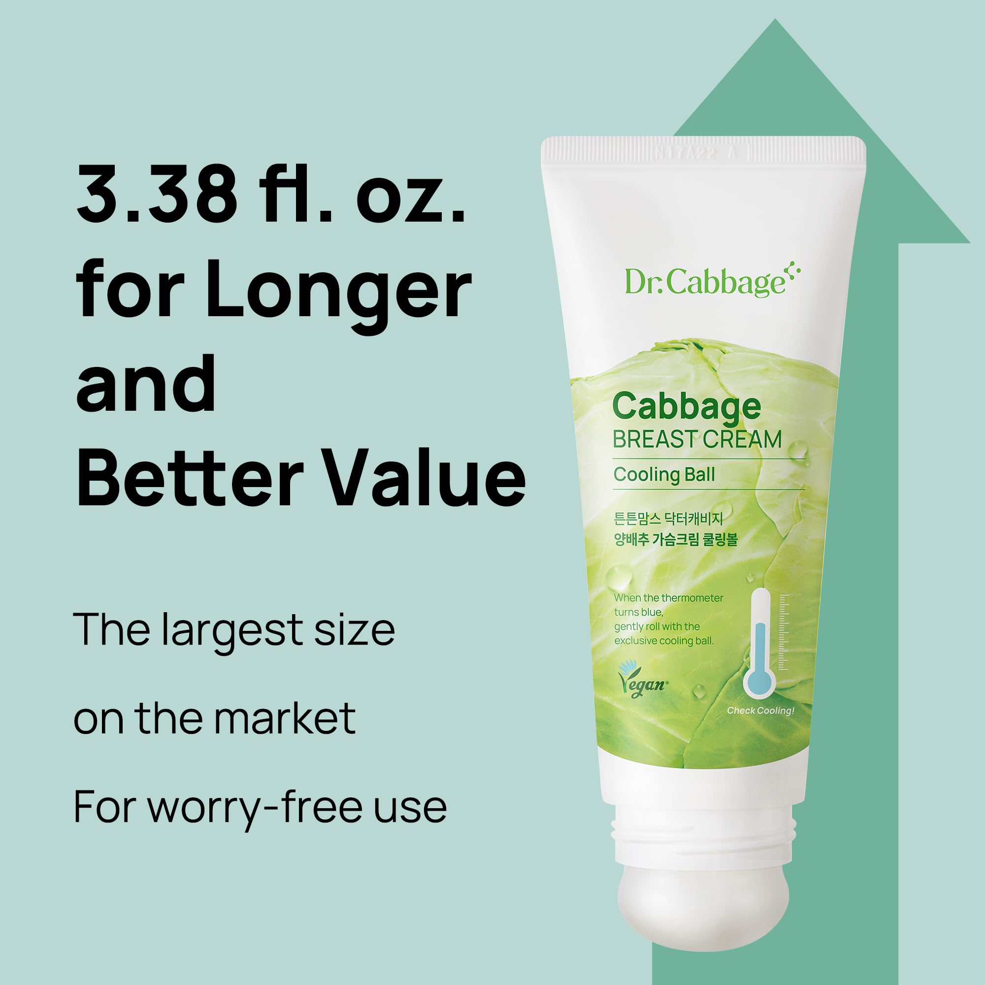 Organic Jeju cabbage source highlighted on packaging; TNTN MOM'S supports natural soothing care.
