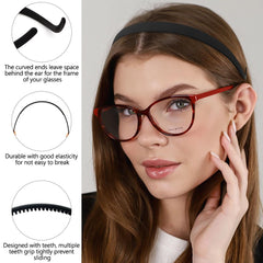 TOBATOBA Flex Headbands durable, lightweight plastic with soft scalp feel.